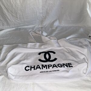 Aholes live forever Champagne handbag Beach Bag